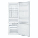 Westinghouse 335L Bottom Freezer Fridge - White WBB3400WKX, Front View With Door Open