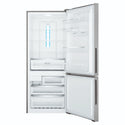 Westinghouse 425L Bottom Freezer Fridge - Silver WBE4302ACR, Front View With Door Open