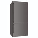 Westinghouse 496L Bottom Mount Frost Free Fridge - Dark Stainless Steel WBE5304BCR, Right Side View