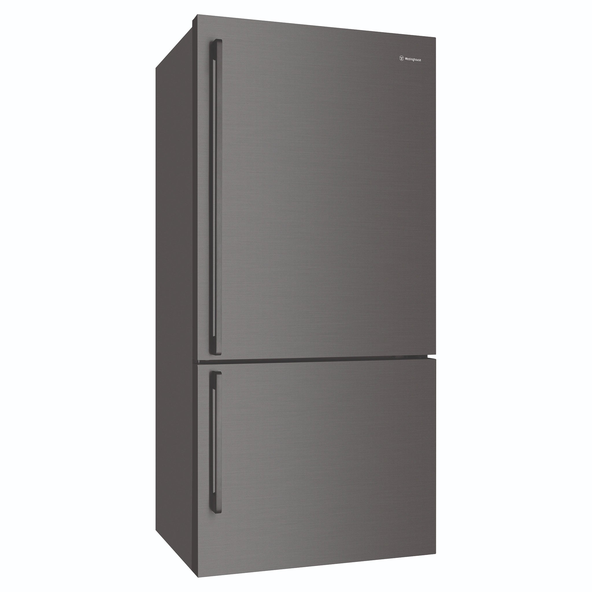 Westinghouse 496L Bottom Mount Frost Free Fridge - Dark Stainless Steel WBE5304BCR, Right Side View