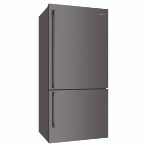 Westinghouse 496L Bottom Mount Frost Free Fridge - Dark Stainless Steel WBE5304BCR, Right Side View