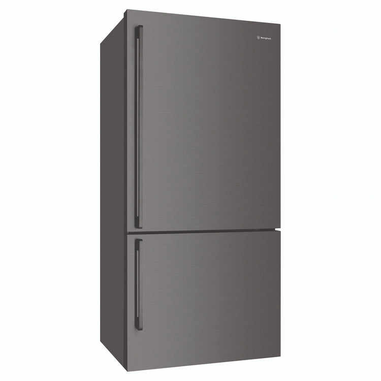 Westinghouse 496L Bottom Mount Frost Free Fridge - Dark Stainless Steel WBE5304BCR, Right Side View