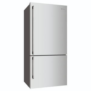 Westinghouse 496L Bottom Mount Frost Free Fridge Right Hinge - Stainless Steel WBE5304SCR, Right Side View