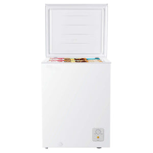 Westinghouse 145L White chest freezer WCM1400WE , Open Door With Food