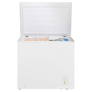 Westinghouse 200L White chest freezer WCM2000WE, Open Door With Food