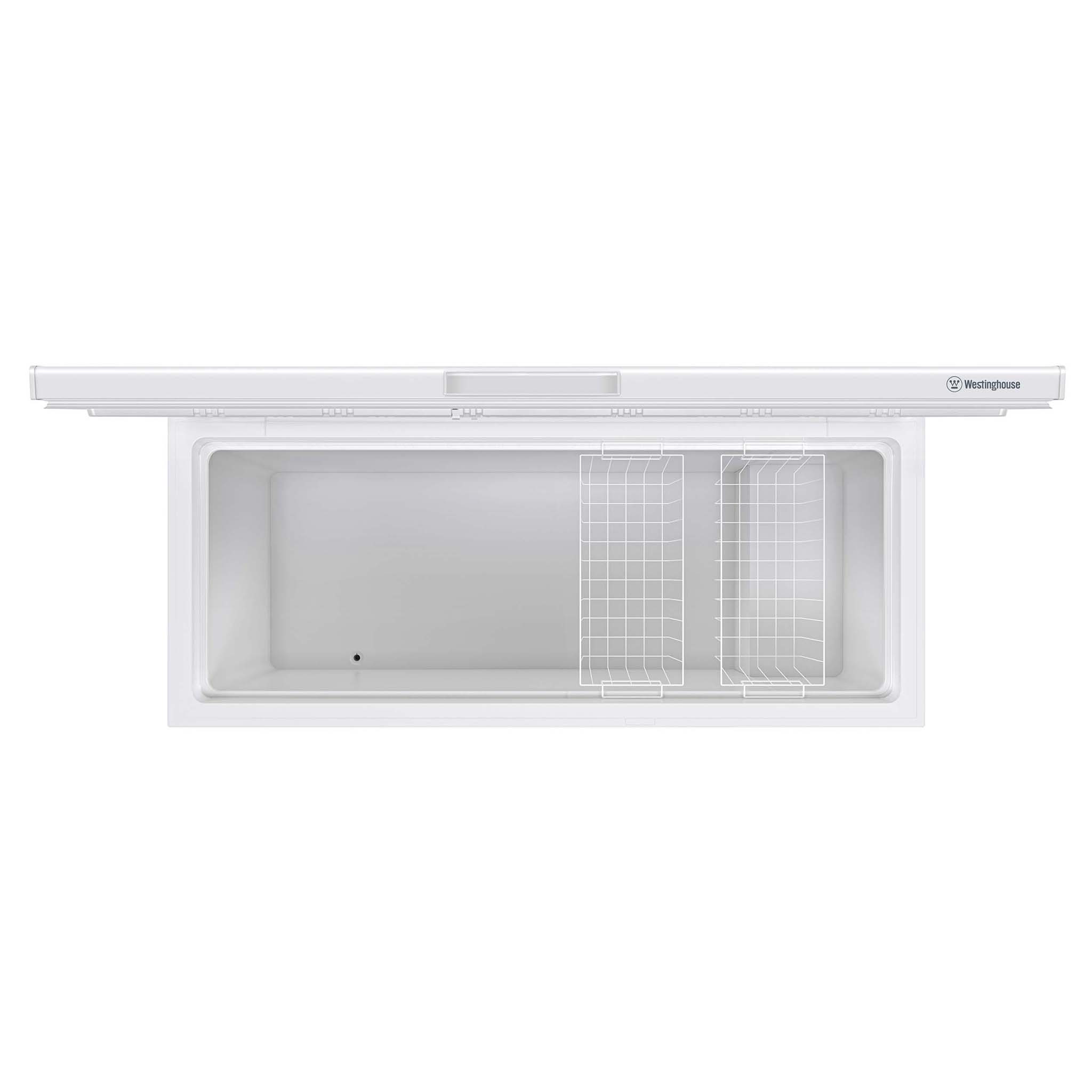 Westinghouse 500L White Chest Freezer WCM5000WE, Open Top View