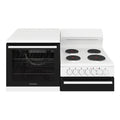 Westinghouse White Elevated Electric Oven WDE132WCL, Front View