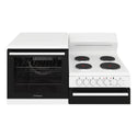 Westinghouse White Elevated Electric Oven WDE132WCL, Front View