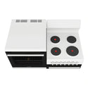 Westinghouse White Elevated Electric Oven WDE132WCL, Top View