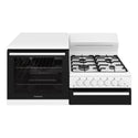 Westinghouse 4-Burner Elevated Natural Gas Conventional Oven WDG110WCNGL, Front View