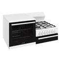 Westinghouse 4-Burner Elevated Natural Gas Conventional Oven WDG110WCNGL, Left Side View
