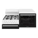Westinghouse 4-Zone Elevated Natural Gas Conventional Oven WDG110WCNGR, Front View