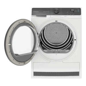 Westinghouse 8kg EasyCare 500 Series Heat Pump Dryer WDH804N7WA, Front View With Door Open