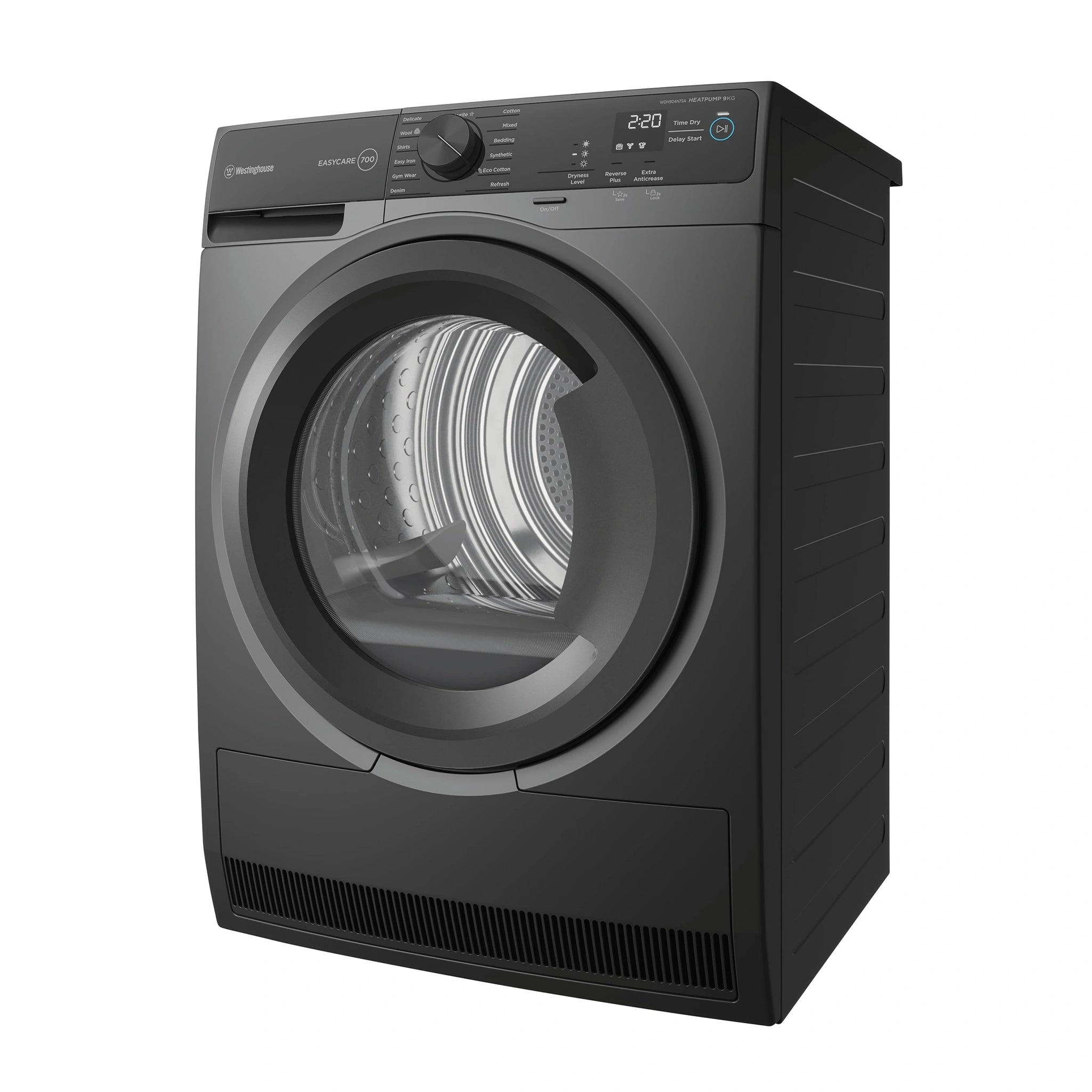 Westinghouse 9kg EasyCare 700 Series Heat Pump Dryer WDH904N7SA, Right Side View