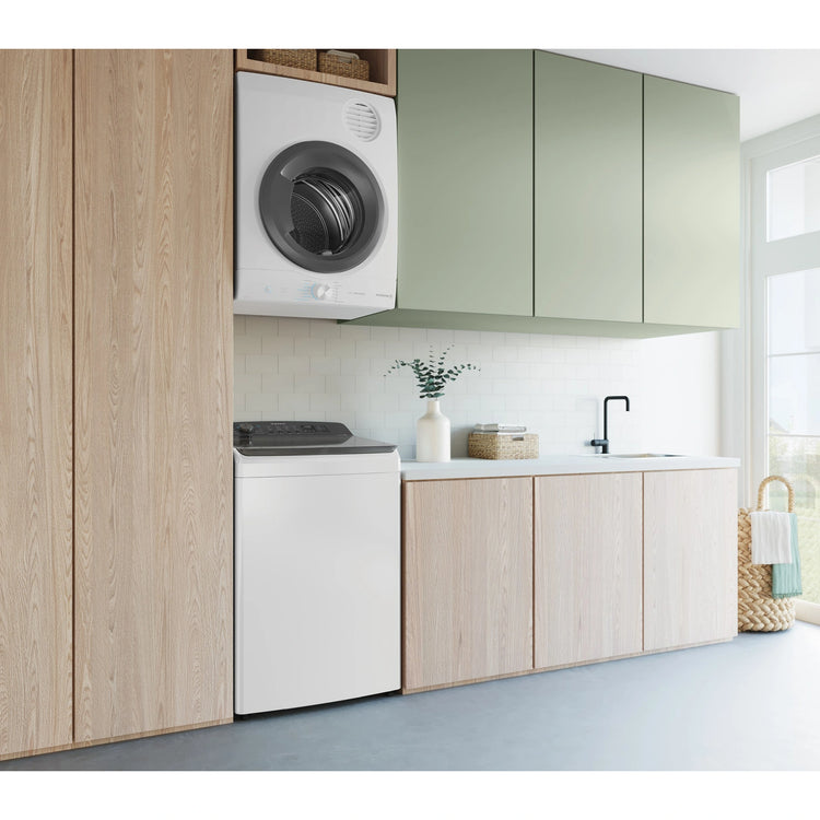 Westinghouse 5.5kg vented clothes dryer. WDV556N3WB, Lifestyle