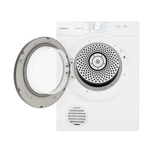Westinghouse 6.5 kg vented clothes dryer WDV656N3WB, Front View With Door Open