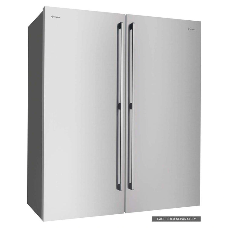 Westinghouse 388L Charcoal Grey Column Freezer WFB4204SCL, Close Door View