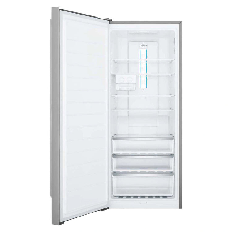 Westinghouse 388L Charcoal Grey Column Freezer WFB4204SCL, Open Door View