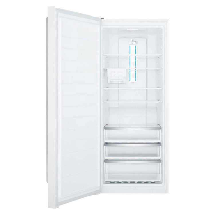 Westinghouse 388L White Left-Hinge Column Freezer WFB4204WCL, Open Door View