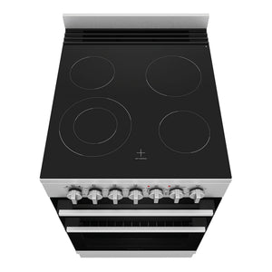 Westinghouse 54cm Freestanding Electric Oven with Ceramic Cooktop WFE542SC, Top View