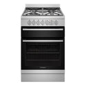 Westinghouse 60cm Freestanding Electric Oven with Gas Cooktop WFE612SC, Front View