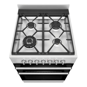 Westinghouse 60cm Freestanding Electric Oven with Gas Cooktop WFE612SC, Top View