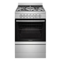 Westinghouse 60cm Freestanding Dual Fuel Oven WFE614SC, Front View