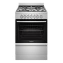 Westinghouse 60cm Freestanding Dual Fuel Oven WFE614SC, Front View