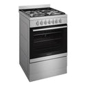 Westinghouse 60cm Freestanding Dual Fuel Oven WFE614SC, Left Side View