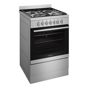 Westinghouse 60cm Freestanding Dual Fuel Oven WFE614SC, Left Side View