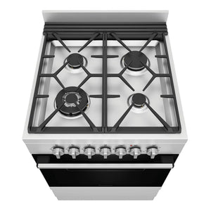 Westinghouse 60cm Freestanding Dual Fuel Oven WFE614SC, Top View