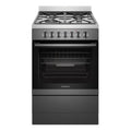 Westinghouse 60cm Freestanding Dual Fuel Oven with AirFry WFE616DSC,  Front View