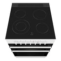 Westinghouse 4 Zones Freestanding Electric Oven – White WFE642WCB, Top View