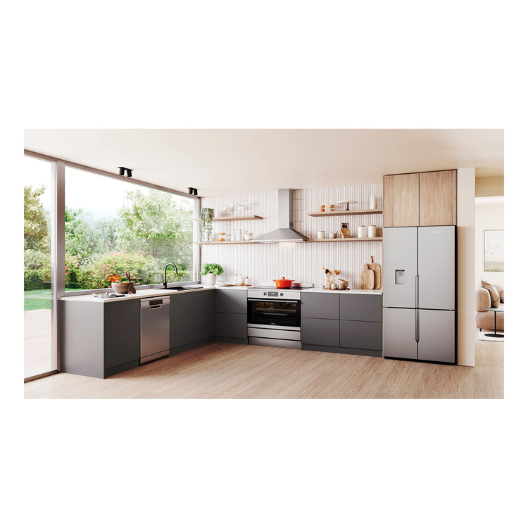 Westinghouse 90cm Dual Fuel Freestanding Cooker Stainless Steel WFE9515SD, Lifestyle View 2
