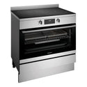 Westinghouse 90cm Electric Freestanding Cooker with AirFry Stainless Steel WFE9546SD, Left Side View