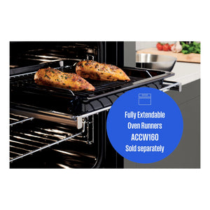 Westinghouse 90cm Dual Fuel Pyrolytic Freestanding Cooker with SteamBake Dark Stainless Steel WFEP9717DD, Feature 3