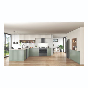 Westinghouse 90cm Dual Fuel Pyrolytic Freestanding Cooker with SteamBake Dark Stainless Steel WFEP9717DD, Lifestyle View 3