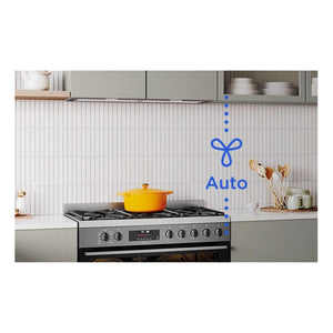 Westinghouse 90cm Dual Fuel Pyrolytic Freestanding Cooker with SteamBake Dark Stainless Steel WFEP9717DD, Lifesyle View 4
