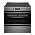 Westinghouse 90cm electric pyrolytic freestanding oven with Air Fry, dark stainless steel WFEP9757DD, Front View