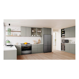 Westinghouse 90cm electric pyrolytic freestanding oven with Air Fry, dark stainless steel WFEP9757DD, Lifestyle View