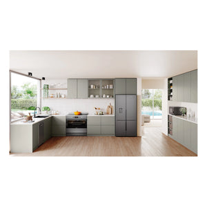 Westinghouse 90cm electric pyrolytic freestanding oven with Air Fry, dark stainless steel WFEP9757DD, Lifestyle View 2