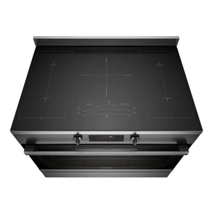 Westinghouse 90cm electric pyrolytic freestanding oven with Air Fry, dark stainless steel WFEP9757DD, Top View