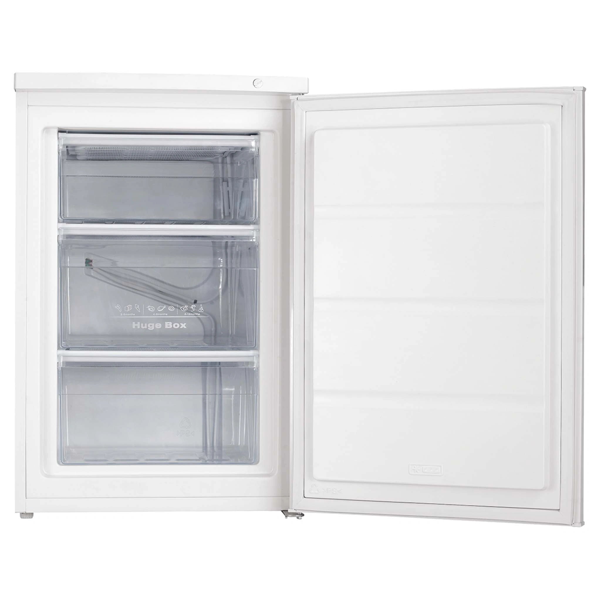 Westinghouse 86L White Reversible Door Bar Freezer WFM0900WD, Open Door View