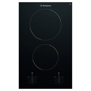 Westinghouse 30cm 2-Zone Ceramic Cooktop WHC322BC, Front View