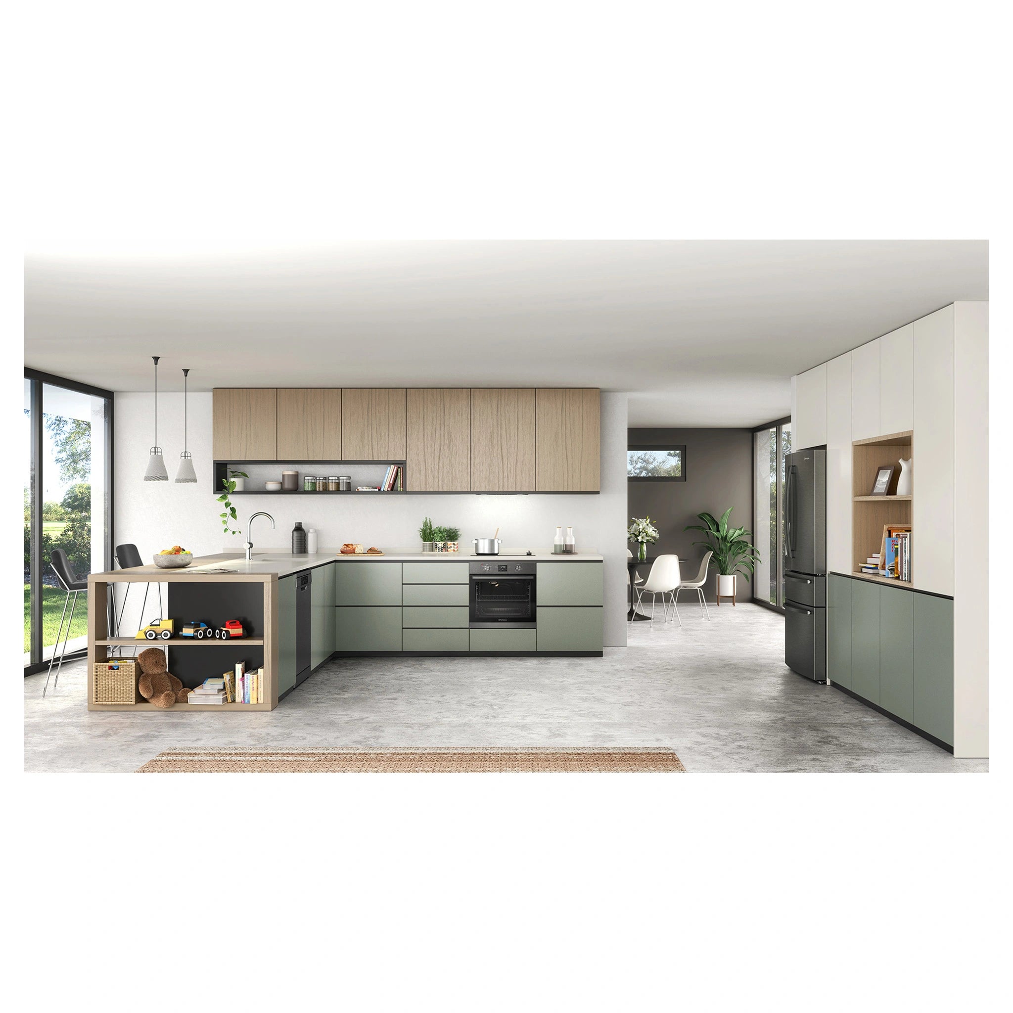 Westinghouse 60cm 4 Zone Easy Clean Ceramic Cooktop WHC642BC, Lifestyle View 2