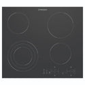 Westinghouse 60cm 4 Zone Ceramic Cooktop – 3 Variable Zone WHC643BE, Front View