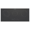 Westinghouse 90cm 3-Zone Ceramic Cooktop WHC933BD, Front View