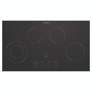 Westinghouse 90cm 4-zone ceramic cooktop WHC942BC, Front View