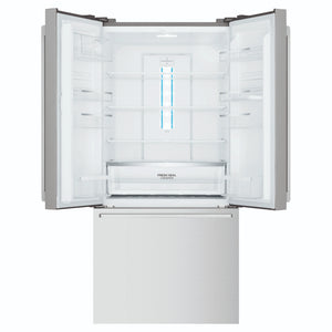 Westinghouse 491L French Door Fridge - Stainless Steel WHE5204SC, Front View Upper Two Sided Door Open View