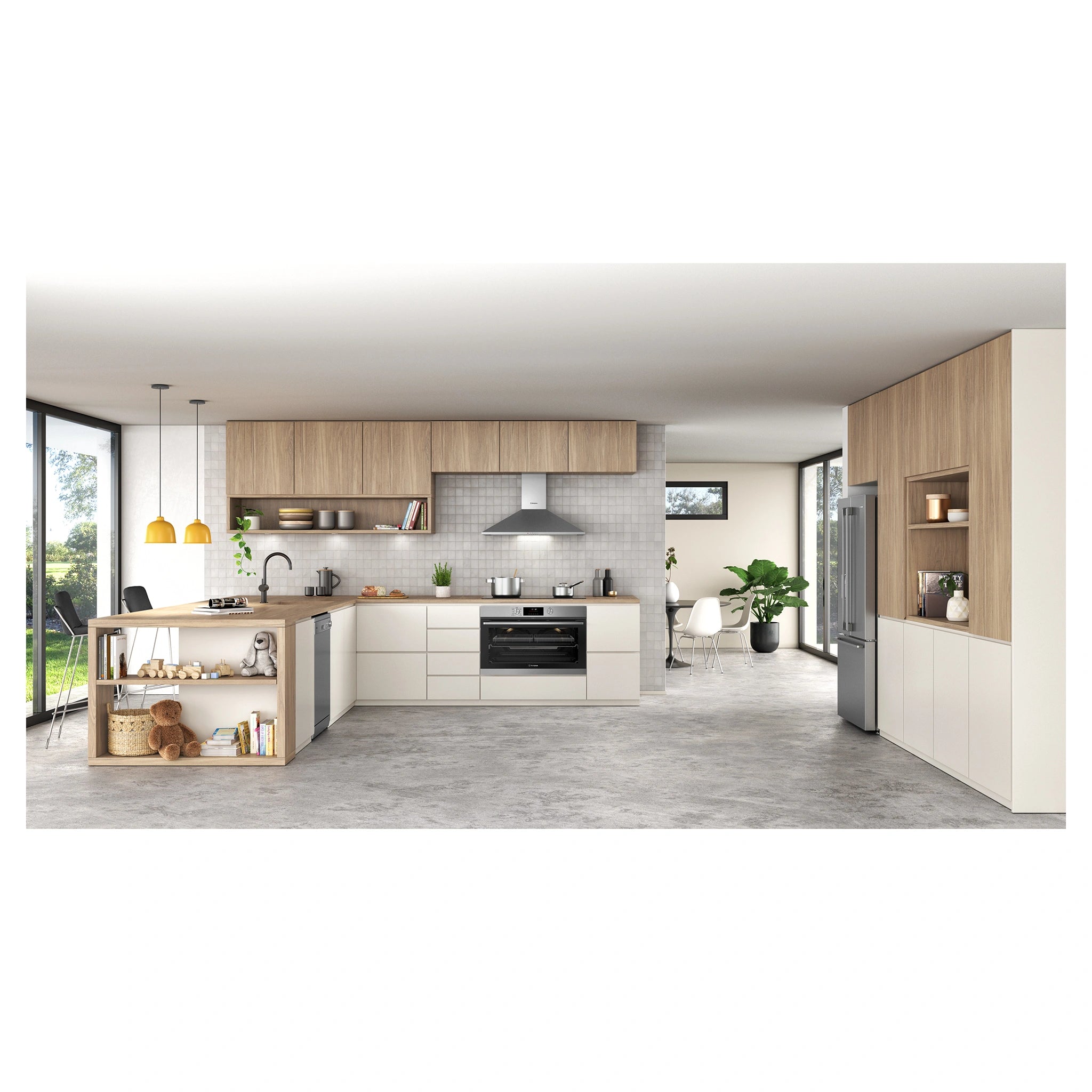 Westinghouse 491L French Door Fridge - Stainless Steel WHE5264SC, Lifestyle View 2